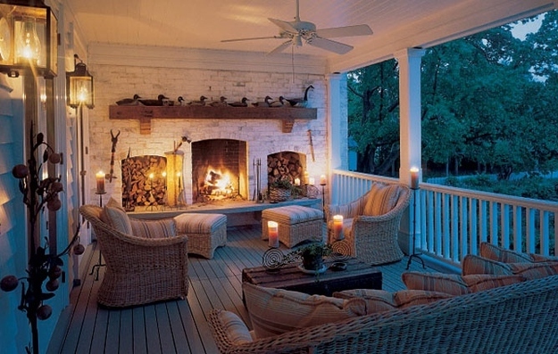 A Fireplace Porch