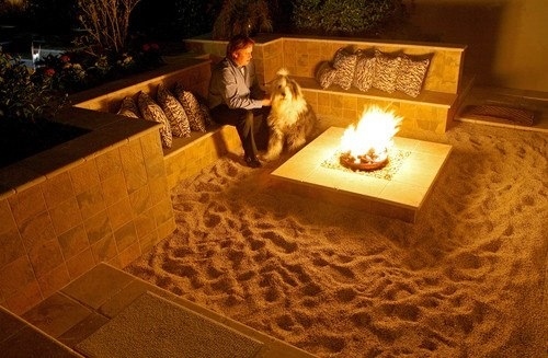 A Mini-Beach Fire Pit